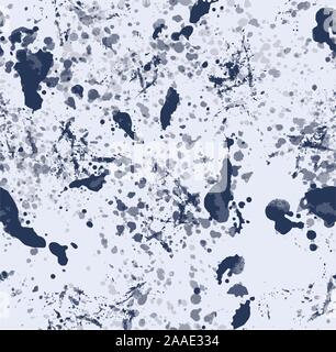 Nahtlose grunge, Splash vector Pattern, Pinselstriche Hintergrund, Aquarell, Tusche. Stock Vektor