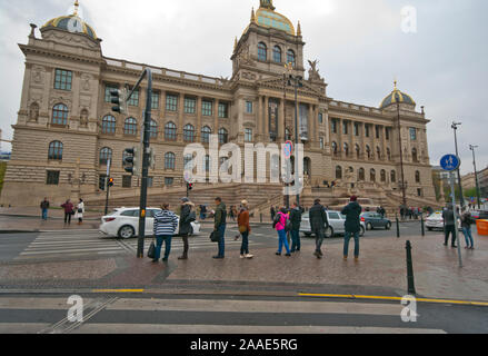 Prager Nationalmuseum Prag Tschechische Republik Europa Stockfoto