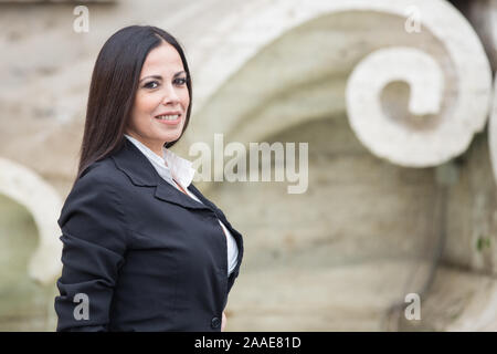 Roma, Italien. Nov, 2019 21. Fulvia Lorenzetti Fotoauftrag der italienischen Film "ein Tor Bella Monaca Non Piove Mai'am Piazza Cavour in Rom (Foto von Matteo Nardone/Pacific Press) Quelle: Pacific Press Agency/Alamy leben Nachrichten Stockfoto