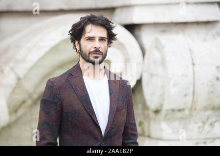 Roma, Italien. Nov, 2019 21. Marco Bocci Fotoauftrag der italienischen Film "ein Tor Bella Monaca Non Piove Mai'am Piazza Cavour in Rom (Foto von Matteo Nardone/Pacific Press) Quelle: Pacific Press Agency/Alamy leben Nachrichten Stockfoto