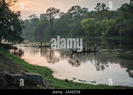 Hochzeit im Angkor Wat, Kambodscha, Asien Stockfoto