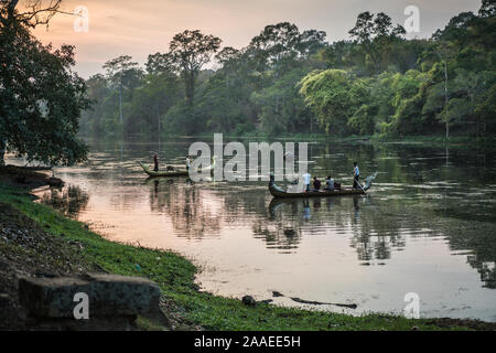 Hochzeit im Angkor Wat, Kambodscha, Asien Stockfoto