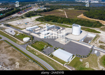 Gas Raffinerie station in Jacksonville, Florida. Stockfoto