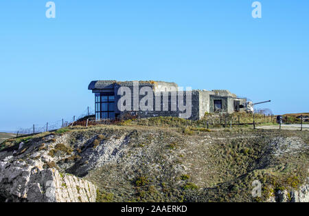 Mémorial Merchant Marine Museum/Musée du Mémorial de la Bataille de l'Atlantique an Curbonn, Camaret-sur-Mer, Pen-Hir, Finistère, Bretagne, Frankreich Stockfoto