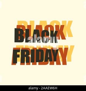 Moderne Visitenkarte für die Konzeption. Schwarzer Freitag Business Angebot Vorlage. Shop Markt poster Design. Schwarzer Freitag verkauf Label. Verkauf Angebot Preis Stock Vektor