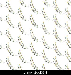 Nahtlose Algen nahtlose Muster. Moderne digitale Design. Marine, Sich wiederholendes Muster. Modern im skandinavischen Stil. Moderne Farben und Design. Stock Vektor