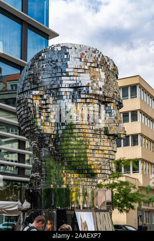 Franz Kafka's Kopf Prag in der Tschechischen Republik Stockfoto