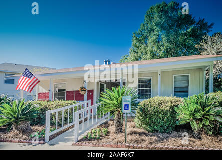 Das Büro im Four Seasons Apartments ist dargestellt in Mobile, Alabama. Der Apartment Komplex ist von Sealy Verwaltungsgesellschaft verwaltet. Stockfoto