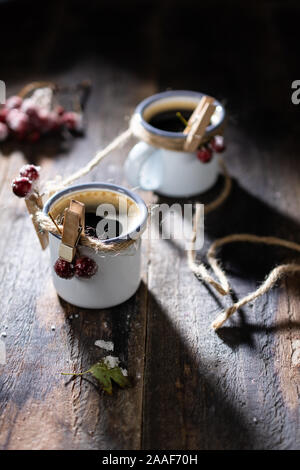 Winter/Stil hausgemachte und Fit Food. süße Früchte Stockfoto