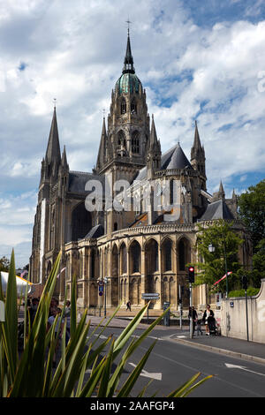 Bayeux Kathedrale, Normandie, Frankreich Stockfoto