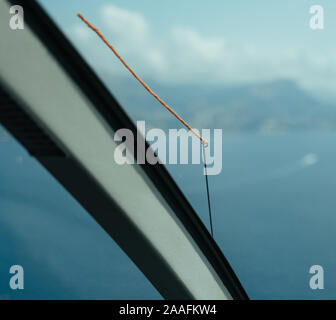 Avionik Steuergeräten im Hubschrauber Taxi in Monaco, Monte Carlo Stockfoto