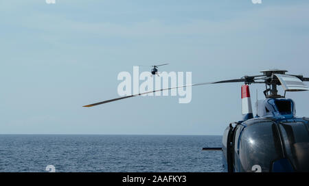 Hubschrauber luxuri Taxi in Monaco, Monte Carlo Stockfoto