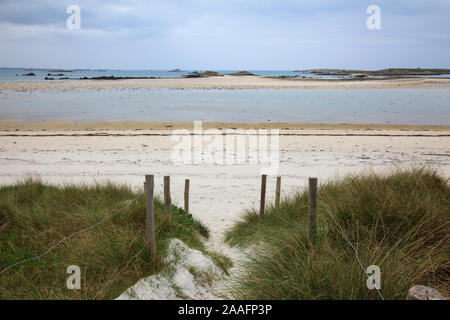 Dünen Sainte-Marguerite, Plouguerneau, Landeda, Finistère, Bretagne, Frankreich, Europa. Foto V.D. Stockfoto