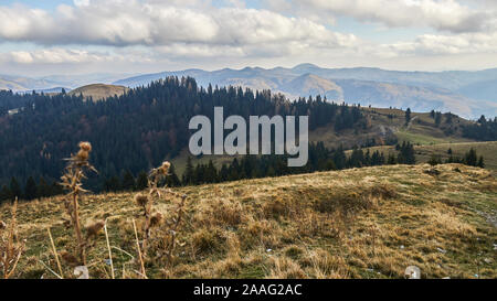 Auf die op der Hügel Landschaft Stockfoto