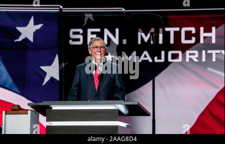 Cleveland, Ohio, USA, 19. Juli 2016. Senator Mitch McConnell (R-KY) Adressen der Republican National Convention am Quicken Arena in Cleveland, Ohio Stockfoto
