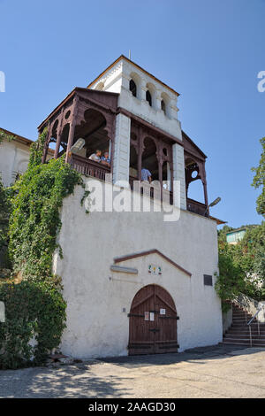 = auf dem Anwesen von Fürst Golizyn in Novy Svet = Aussicht auf den "bolschoj Haus" (Großes Haus) Der golizyn's Familie in Novy Svet vom Eingang Türen i Stockfoto