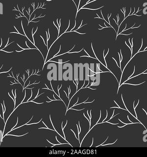 Algen nahtlose Muster. Moderne digitale Design. Marine, Sich wiederholendes Muster. Modern im skandinavischen Stil. Moderne Farben und Design. Stock Vektor