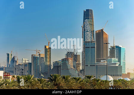 KAFD - King Abdullah Financial District Blick in Riad, Saudi-Arabien Stockfoto