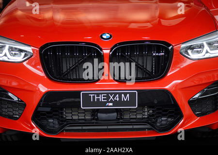 BMW X4 M Auto, Scheinwerfer LED Stockfoto