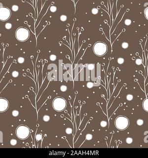 Nahtlose Hand gezeichnet floralen Muster. Schönes filigranes Design. Wiederholen Sweet Design. Stock Vektor