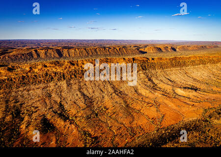 Luftaufnahme der George Gill reicht in abgelegenen Zentral Australien im Northern Territory Stockfoto