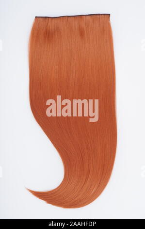 Gerade virgin remy Echthaar Clip in Extensions Stockfoto