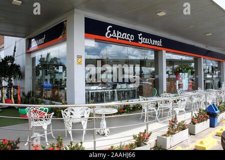 Tankstelle Restaurant auf einem Brasilianischen highway Stockfoto