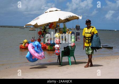 Strand in Porto de Galinhas Stockfoto