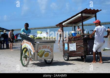 Strand in Porto de Galinhas Stockfoto