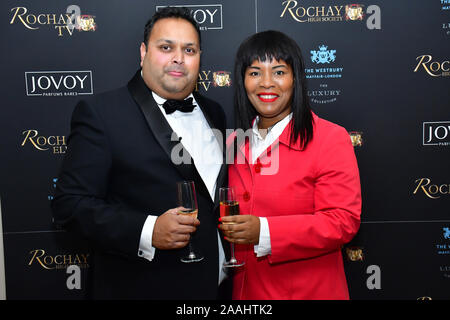 London, Großbritannien. 21. November 2019. Kevin Rochay Vorsitzender des Rochay High Society Soiree mit Jovoy im Westbury Mayfair grafton Suite am 21. November 2019, London, UK. Bild Capital/Alamy leben Nachrichten Stockfoto