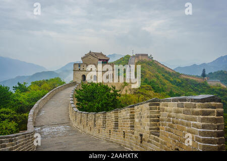Impressionen aus Bei Jing, die große Mauer in Badaling, die Verbotene Stadt, Tian anmen-Platz Stockfoto