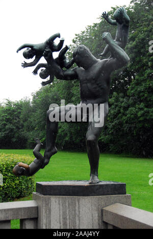 Norwegen, Oslo, Vigeland Open Air Skulptur Museum und Park Stockfoto