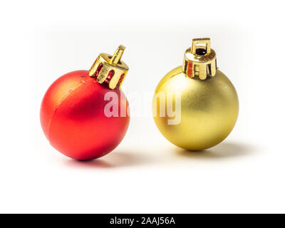 Weihnachtskugeln isoliert Vorlage Weihnachten Stockfoto