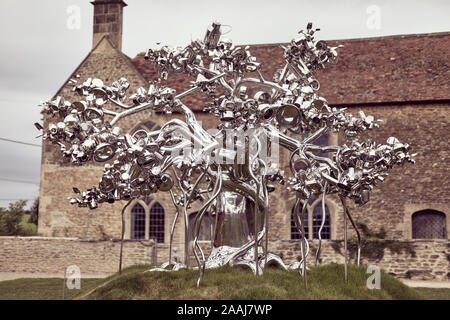 Subodh Gupta: Unsichtbare Realität, Hauser & Wirth, Somerset, Durslade Farm, Lane, Bruton, Somerset BA10 0NL Stockfoto