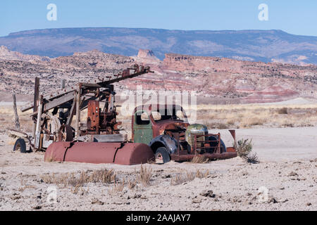 Rustikale Wasser bohren im Capitol Reef National Park Stockfoto