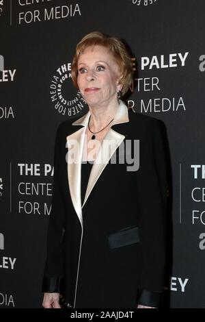 Beverly Hills, CA. Nov, 2019 21. Carol Burnett bei der Ankunft für die paley Ehrungen: Eine besondere Hommage an das Fernsehen Comedy Legenden, das Beverly Wilshire Hotel, Beverly Hills, CA November 21, 2019. Credit: Priscilla Grant/Everett Collection/Alamy leben Nachrichten Stockfoto