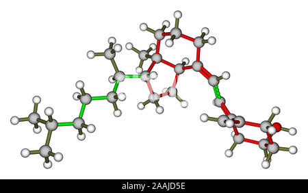 Vitamin D3 molekulare Modell Stockfoto