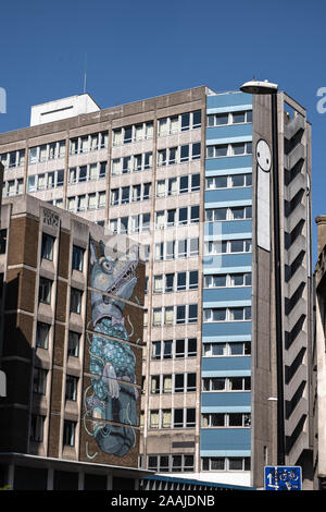 Brutalistic brutale Architektur Bürogebäude und Parkhäuser im Stadtzentrum von Bristol Stockfoto