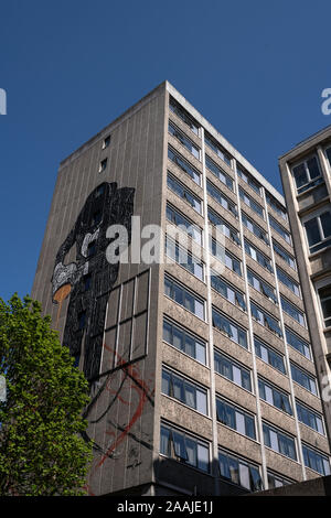 Brutalistic brutale Architektur Bürogebäude und Parkhäuser im Stadtzentrum von Bristol Stockfoto