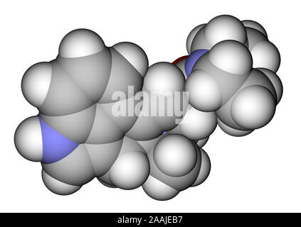 LSD-Raum-füllung molekularen Modell Stockfoto