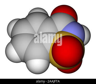 Saccharin Raum molekulare Modell Stockfoto