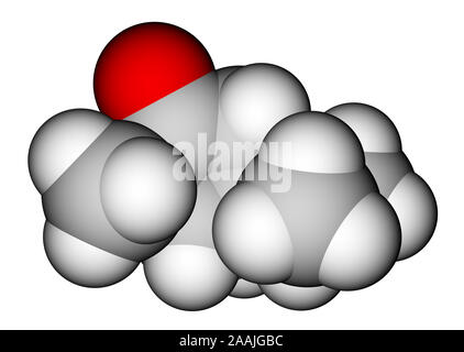 Thujon, Mischung mit Menthol Geruch, Bestandteil von Absinth Stockfoto