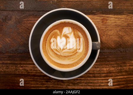 Latte Art, Birmingham, Großbritannien Stockfoto