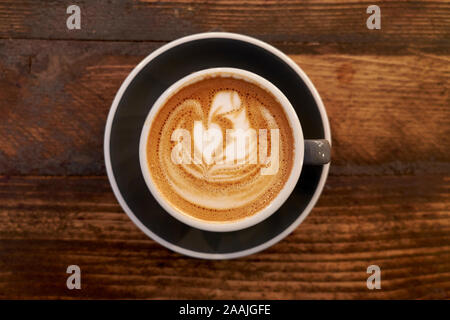 Latte Art, Birmingham, Großbritannien Stockfoto