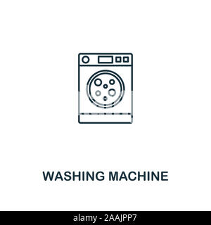 Waschmaschine Symbol. Dünne Design von Haushalt icons Collection. Creativewashing machine Symbol für Web Design, Anwendungen, Software, drucken Stockfoto