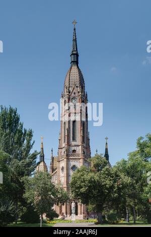 Budapest, Szent Laszló Ladislaus-Kirche tér, Ödön Lechner und Gyula Pártos 1898 Stockfoto