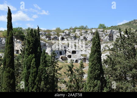 Das herrliche Panorama, die in Gravina in Puglia bewundert werden können Stockfoto