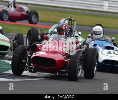 Tony Holz, Maserati Tec Mec, Gallet Trophäe für Pre' 66 Grand Prix Autos, HGPCA, Silverstone Classic, Juli 2019, Silverstone, Chris McEvoy, Stromkreis raci Stockfoto