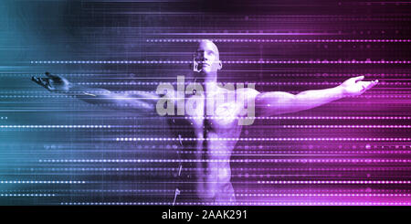 Futuristisches Design Abstract Background als Konzept Stockfoto