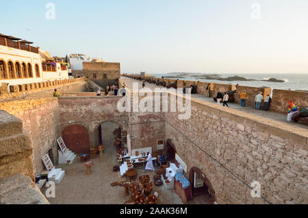 Medina von Essaouira, ein UNESCO-Weltkulturerbe. Marokko Stockfoto